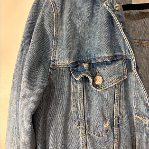 100% Cotton Old Navy Light Blue Denim Jacket - Picture 6 of 9